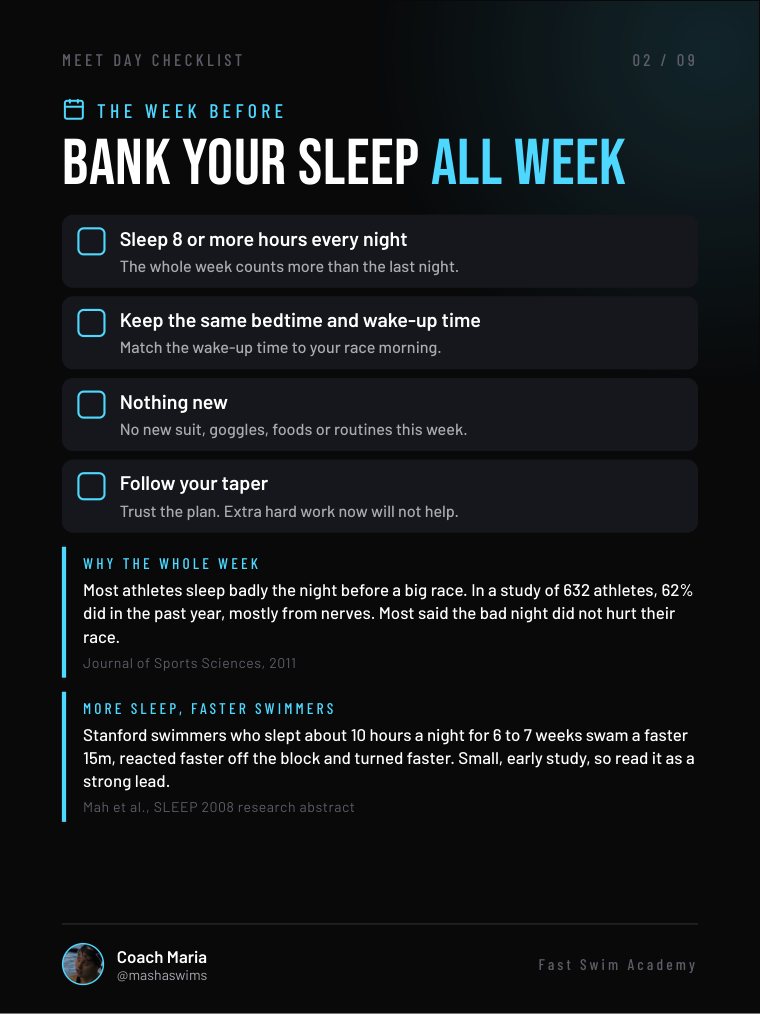 The week before: bank your sleep all week