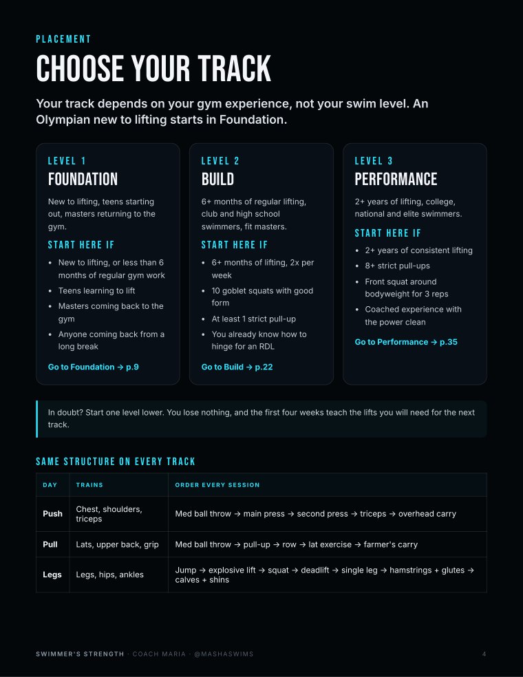 Page 4: choose your track